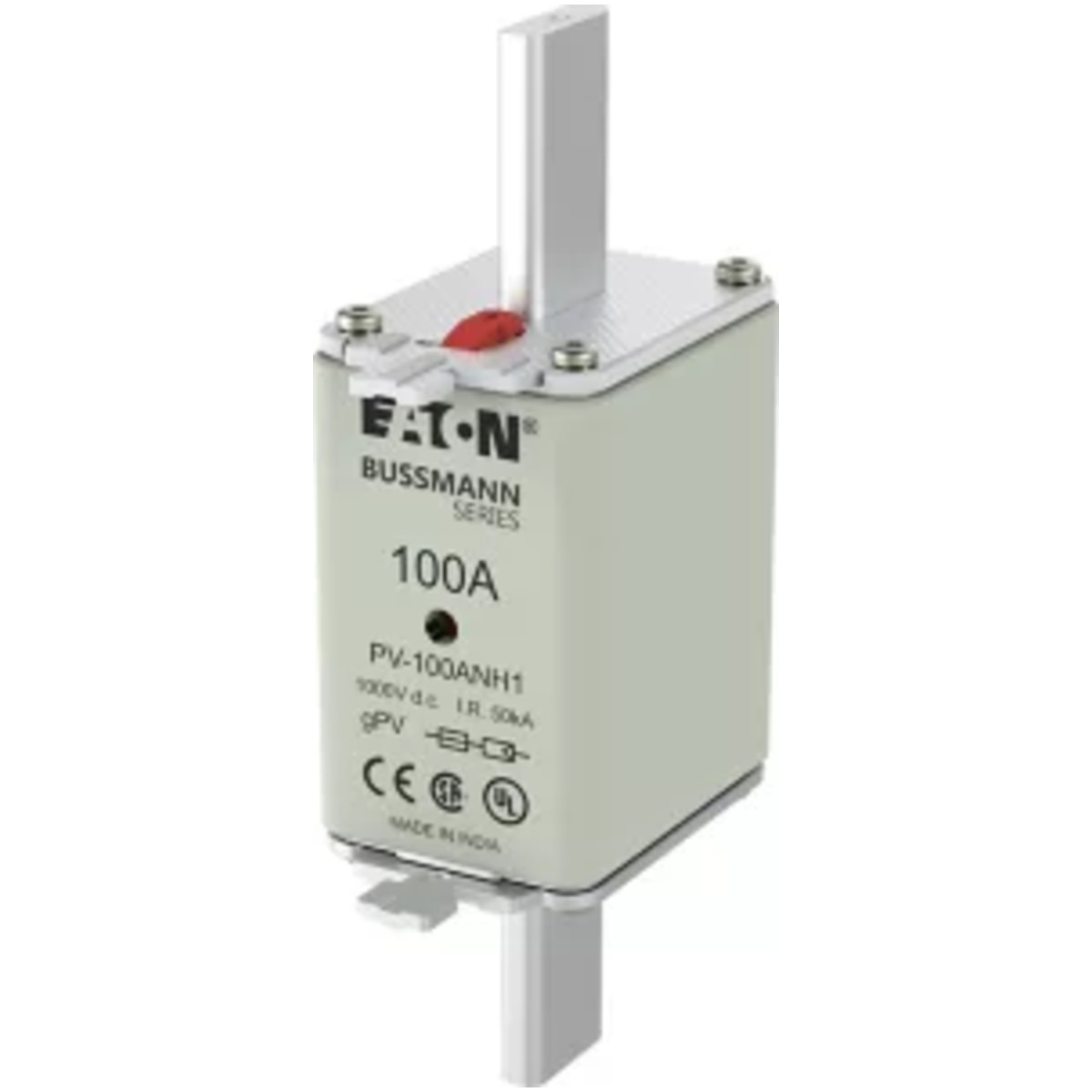 100 A NH1 gPV photovoltaic fuse link, 1000 V DC