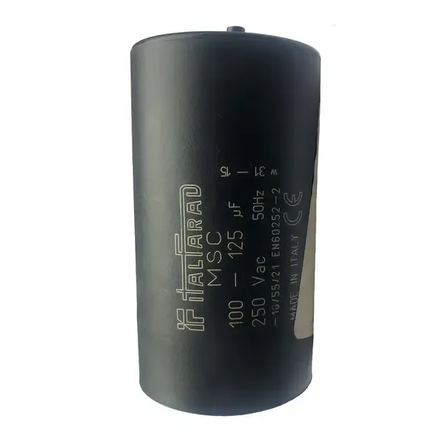 ITALFARAD 100–125 µF Motor-Start Capacitor, 250 V AC