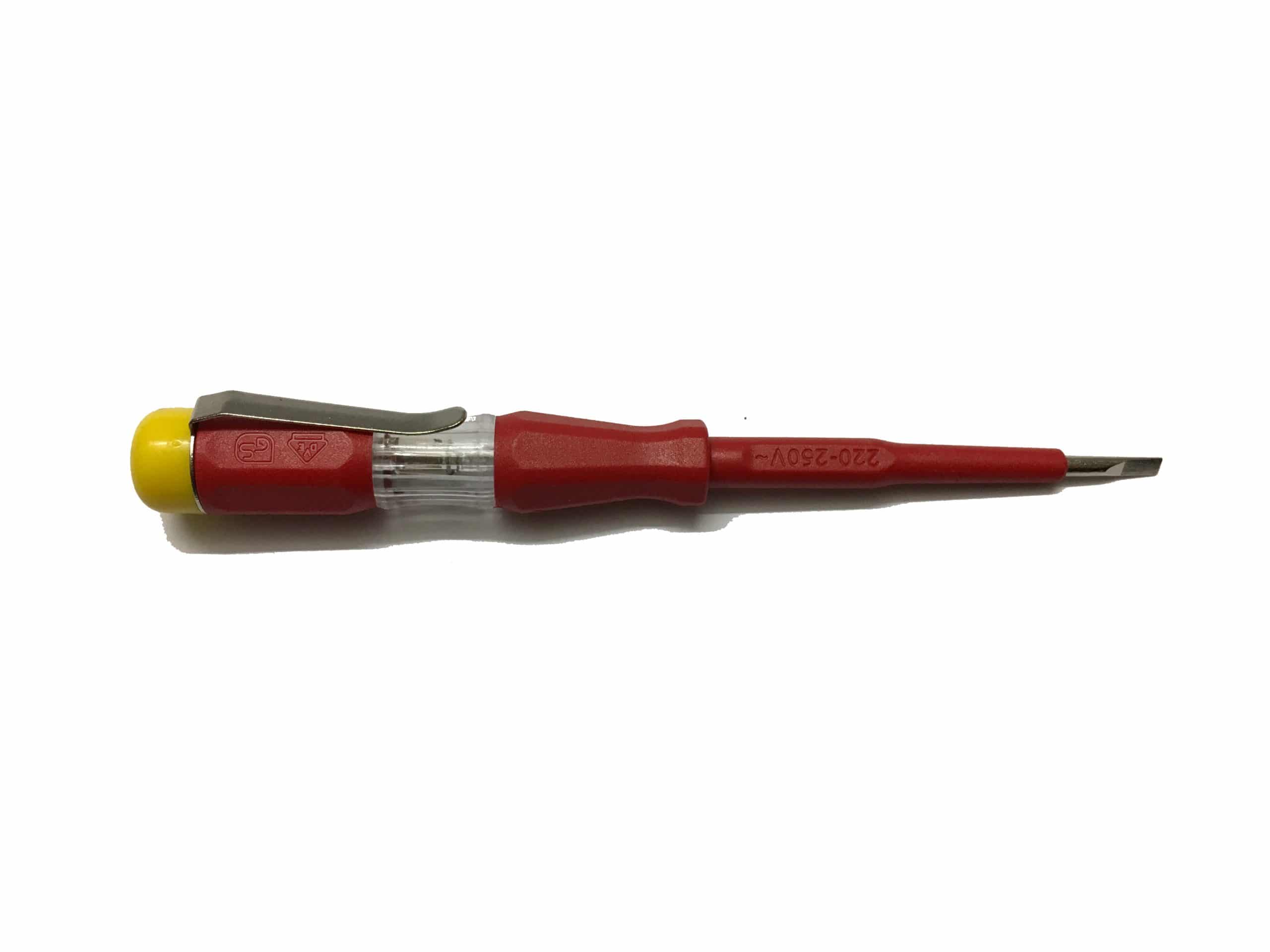 VDE mains tester screwdriver, 140 mm