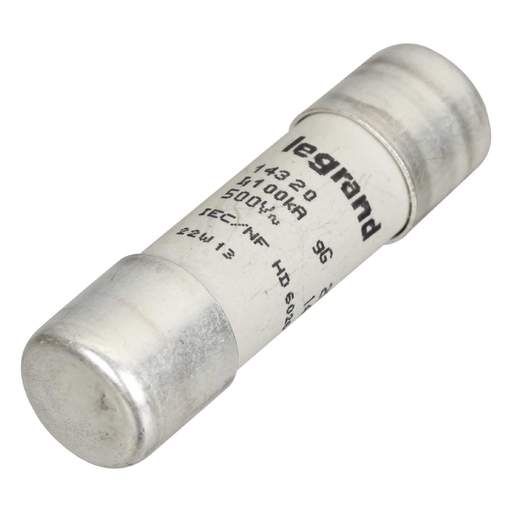 Legrand 14 × 51 mm gG HRC fuse, 20 A, 500 V AC, 100 kA