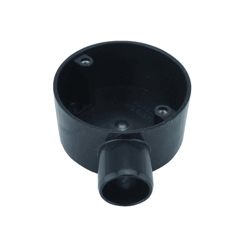 20 mm 1 way circular PVC box 20 mm conduit