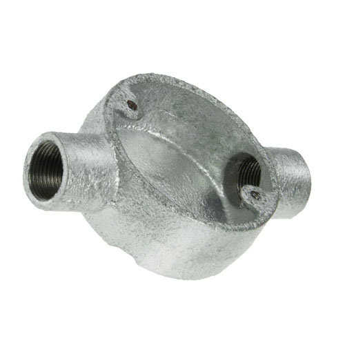 20 mm galvanised through box 20 mm conduit 60.3 × 25.4 mm