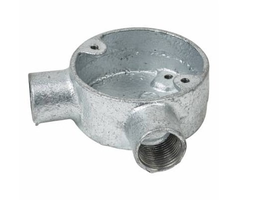 20 mm galvanised angle conduit box