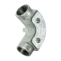 Inspection elbow, 20 mm, Galvanised steel