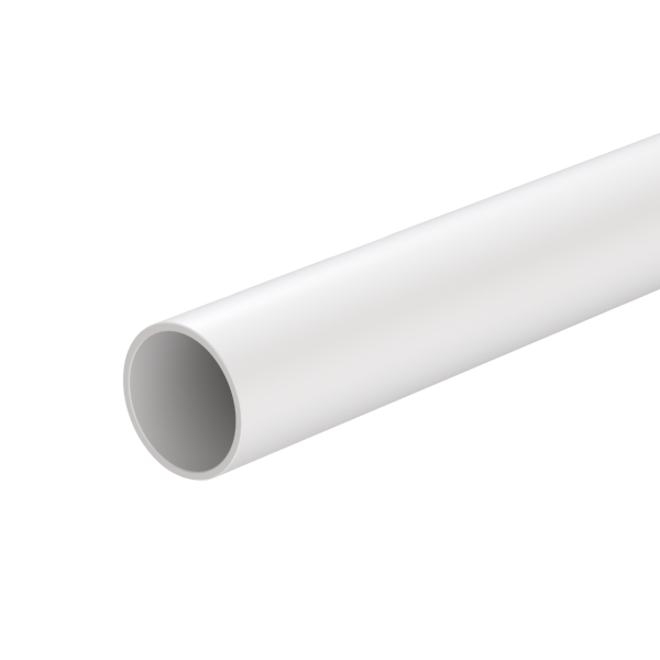 Marshall-Tufflex CR2WH Round rigid conduit, 20 mm, PVC-U, 3 m
