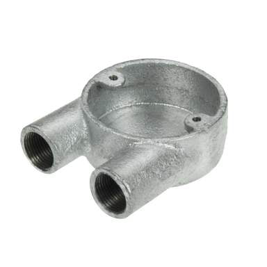 Niglon CBU220G 20 mm galvanised U conduit box