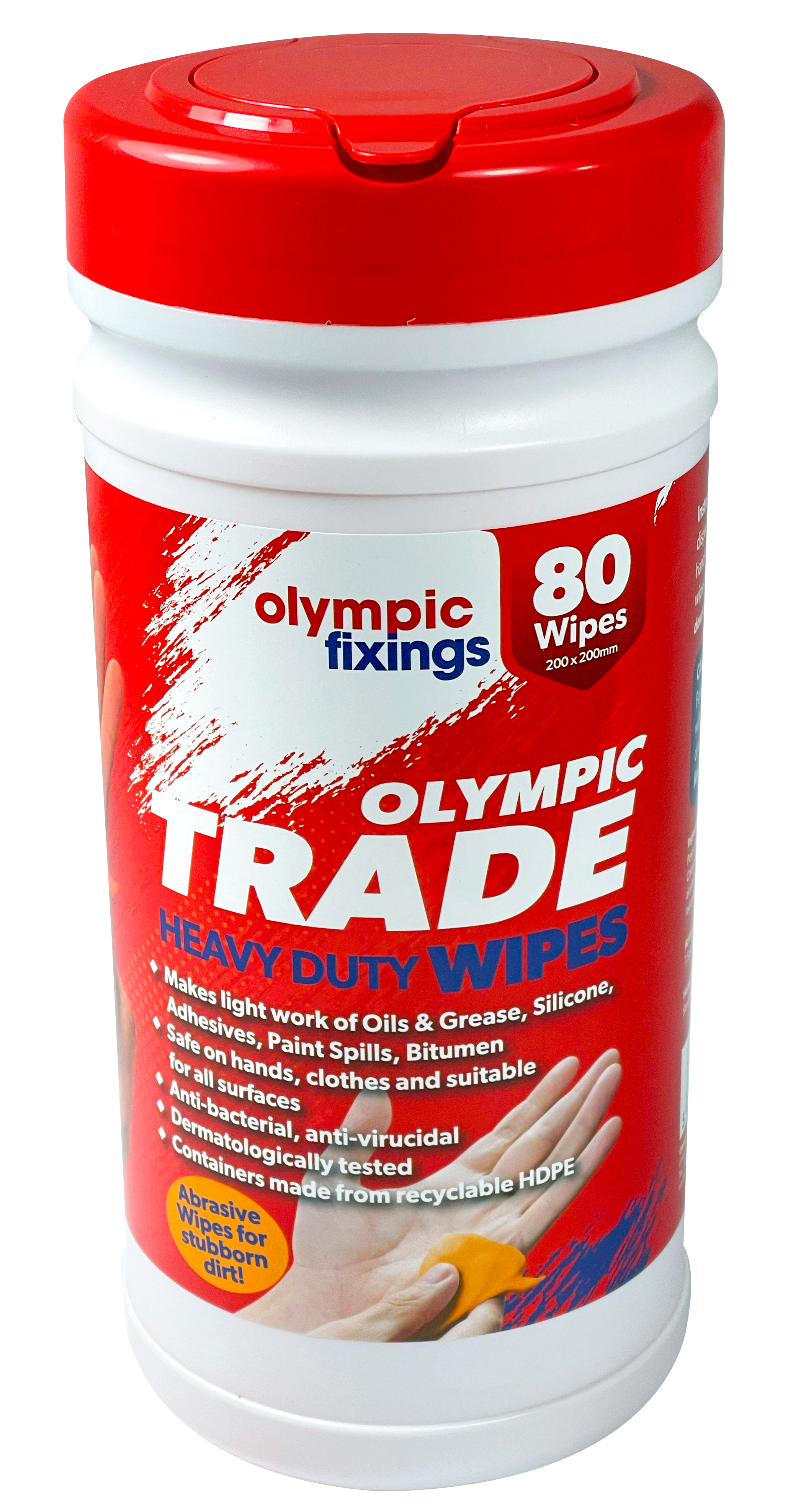 Olympic Trade heavy-duty wipes, 80 wipes