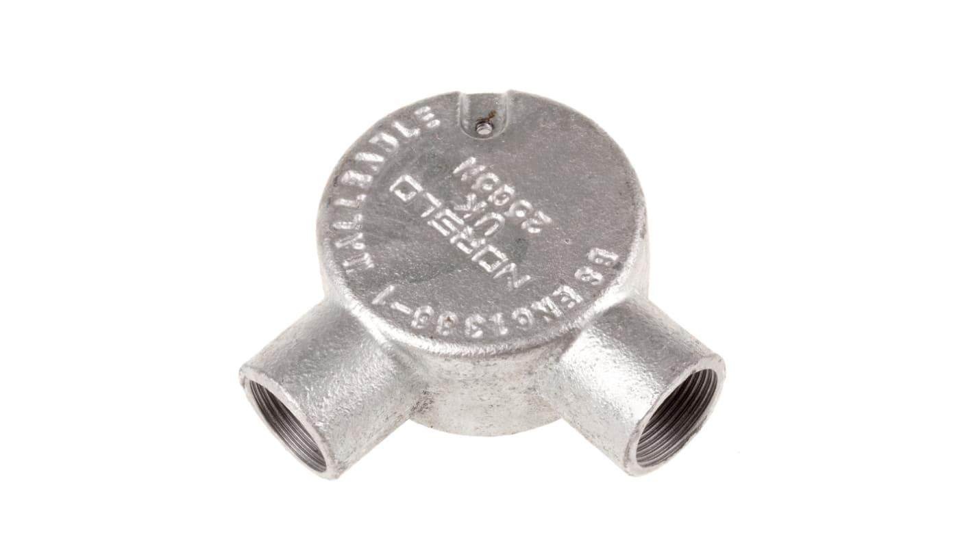 25 mm galvanised angle conduit box