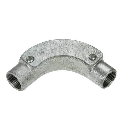 Inspection bend, 25 mm, Galvanised