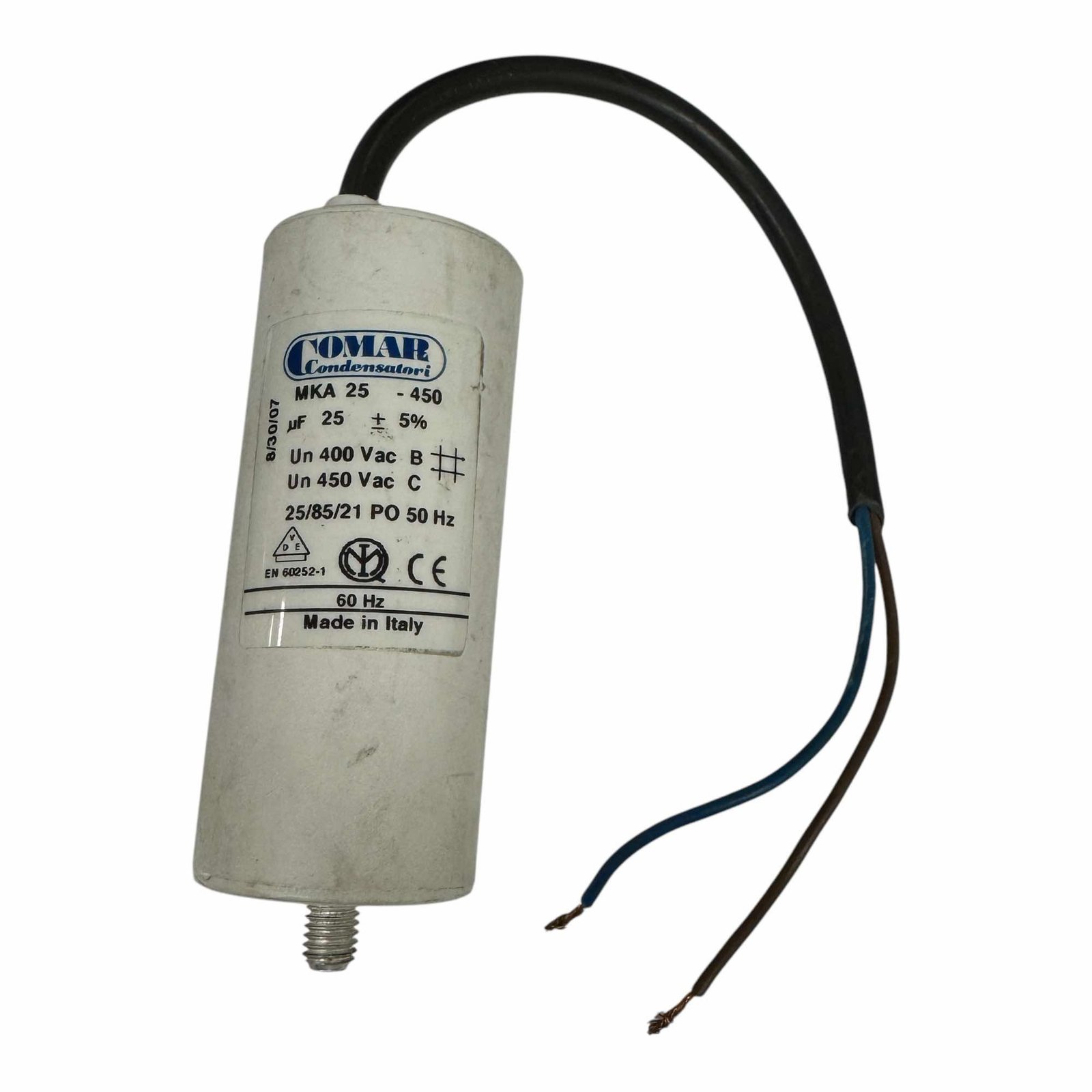 Comar 25 µF Motor-Run Capacitor, 450 V AC