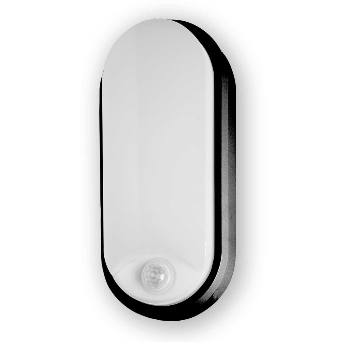 Source SOV SEN BL/WH CCT oval LED bulkhead with PIR sensor