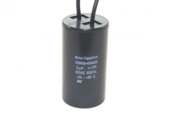 Motor Capacitors CBB60B-450M205 2 µF Motor-Run Capacitor, 450 V AC