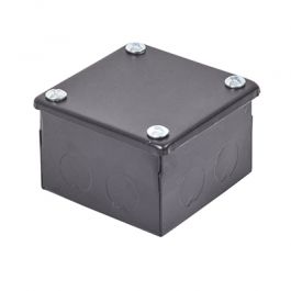 75 × 75 × 50 mm powder-coated knockout box