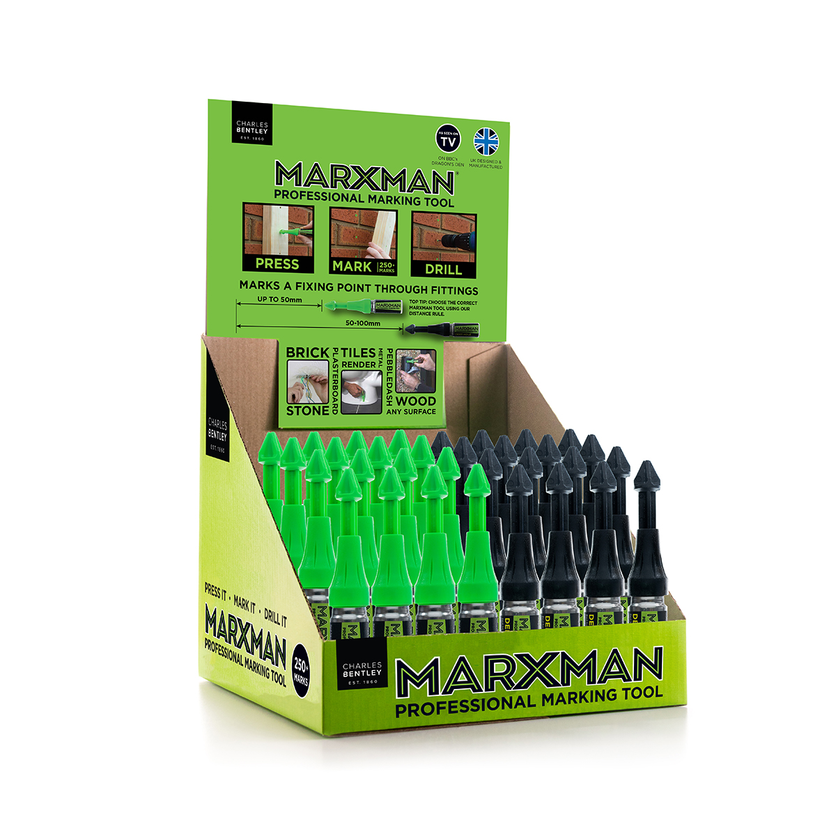 Marxman mixed marking tool display, 30 pieces