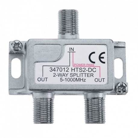 Triax HTS 2DC F splitter, 2-way, 5-1000 MHz, F-female