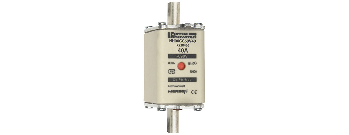 40 A NH00 fuse link designed 690 V AC