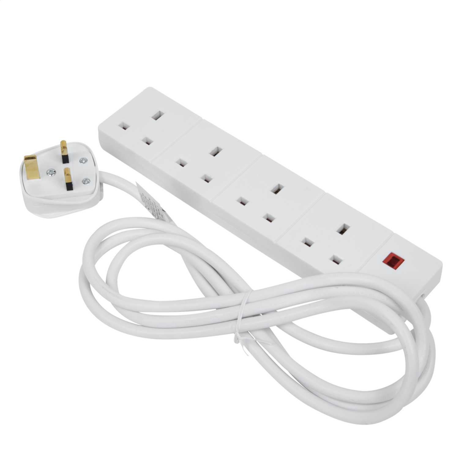 13 A 4-gang extension lead + 2M flex