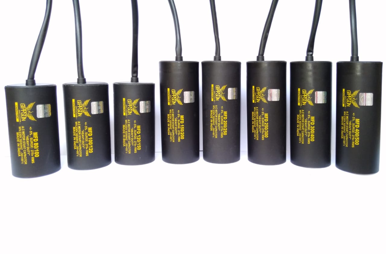 Gippson 400–500 µF Motor-Start Capacitor
