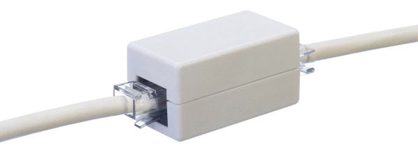 RJ45 coupler, 2-port, RJ45 female to female, Straight through