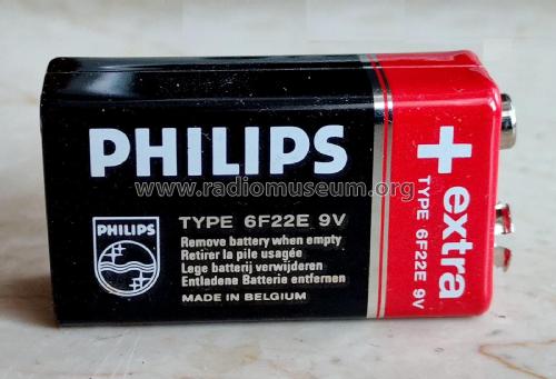 Philips 6F22 Carbon-Zinc Battery, 9 V