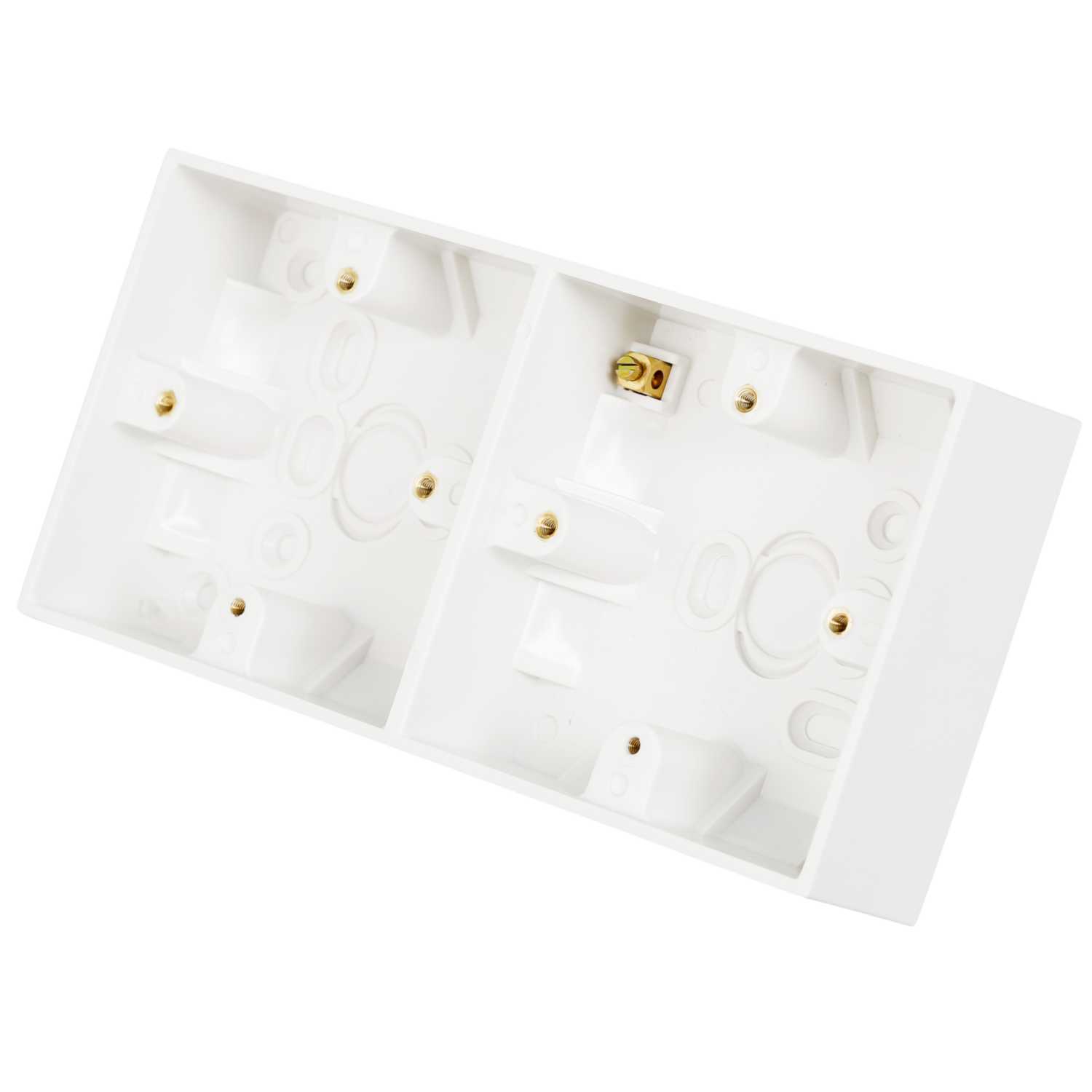 2-gang 37 mm dry-lining box, IP20