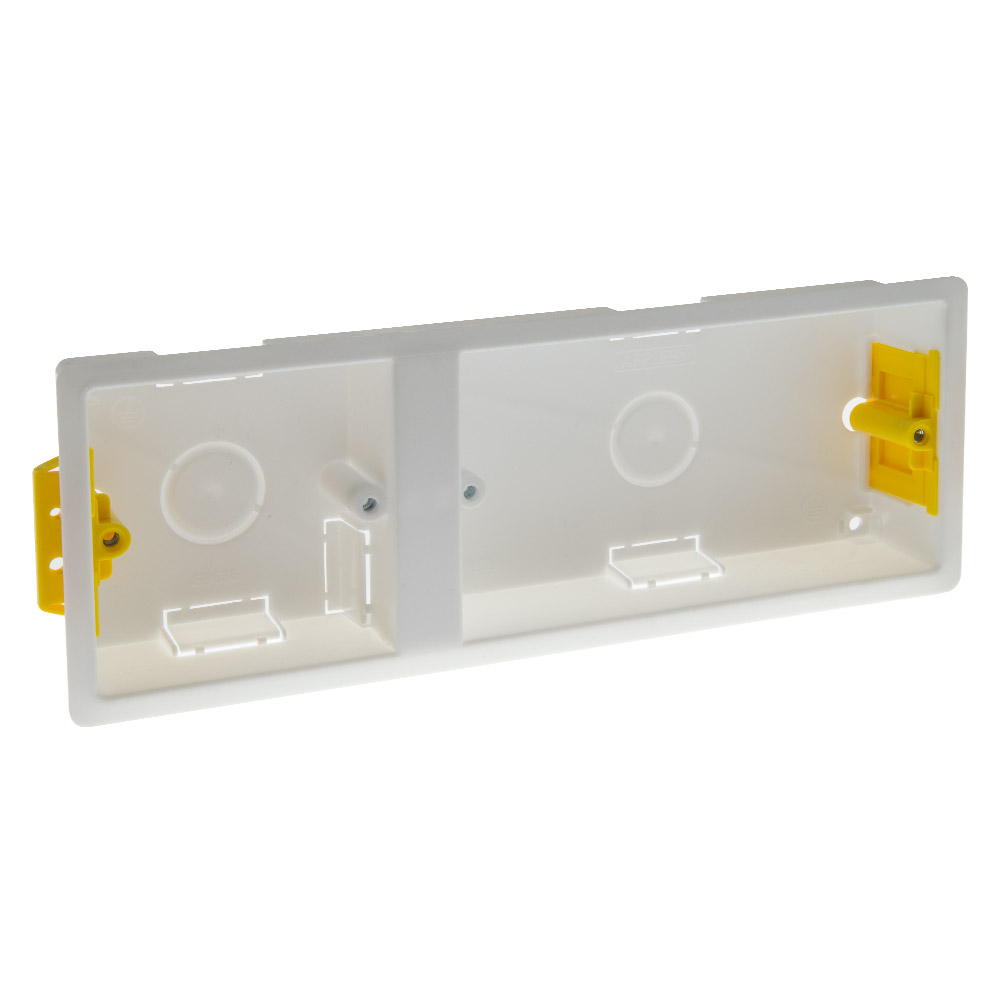 35 mm twin dry-lining box with 1-gang opening