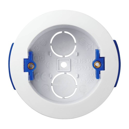 BG Electrical 919 1-gang round 35 mm dry-lining box, IP20