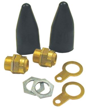 Generic / Multiple BW20 Cable gland, 13.9 mm, Brass