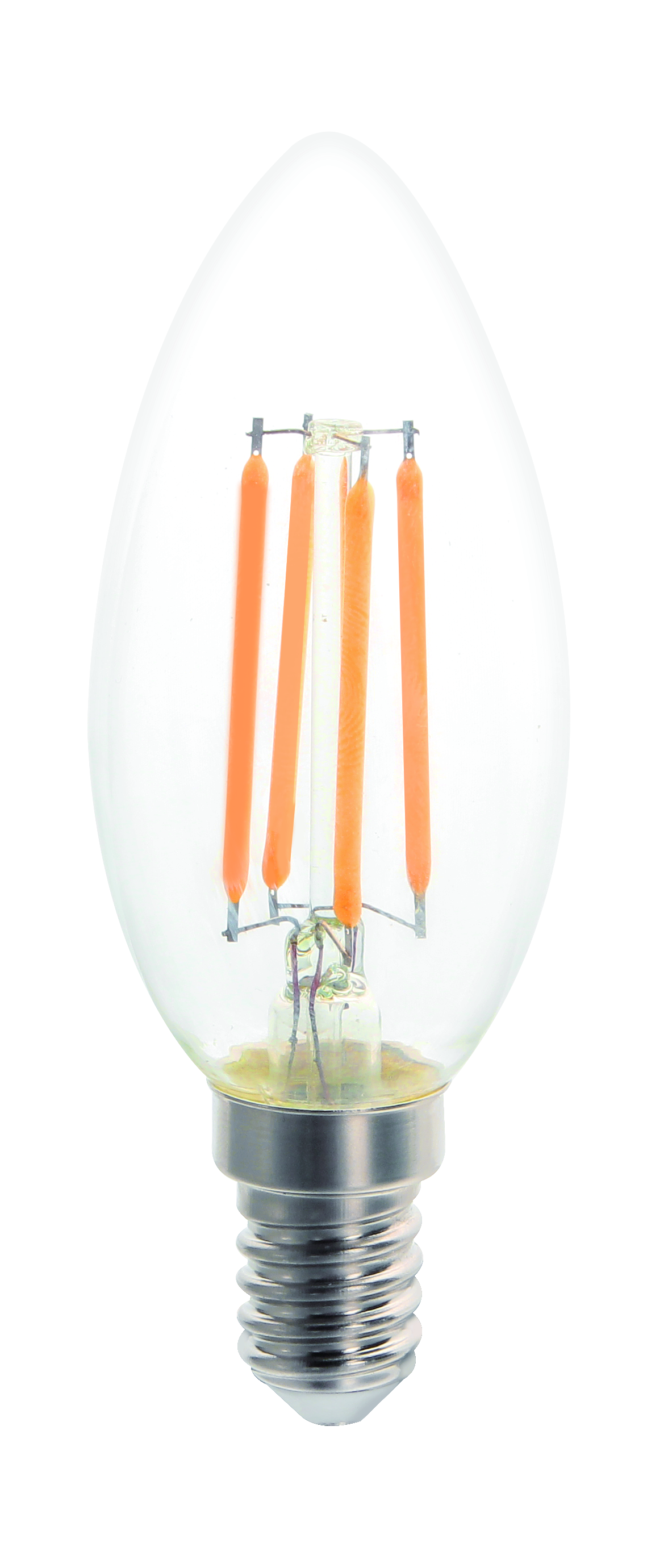 4 W dimmable candle filament LED lamp, E14