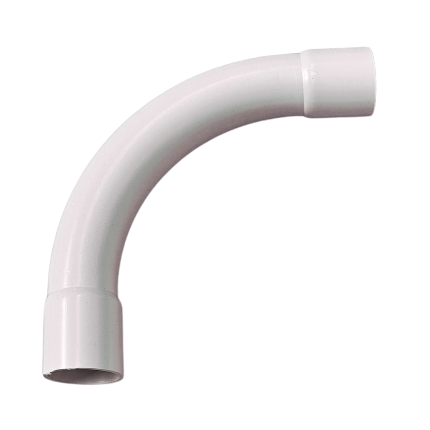 Plain bend, 25 mm, PVC