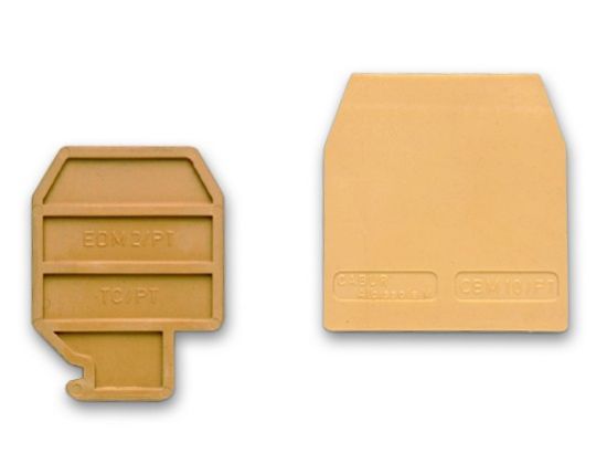10 mm DIN-rail terminal-block end section