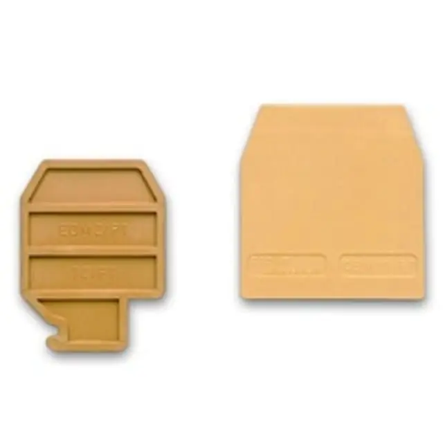 6 mm DIN-rail terminal-block end section