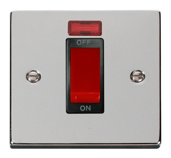 Click Scolmore VPCH201BK Click Chrome 45 A C/switch Ig