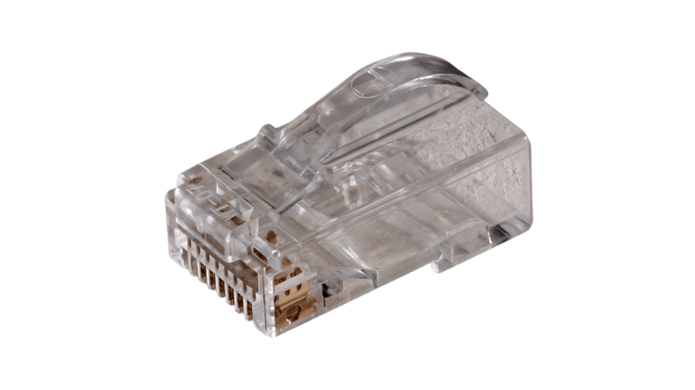Category 6 Non-Pass-Through RJ45 Plug — Solid-Core UTP