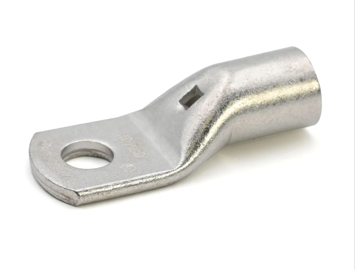 Bare crimp-on ring lug