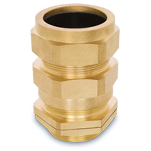 32 mm M32 Brass SWA Cable Gland — 3-Part Armour Lock — Sealing Shroud