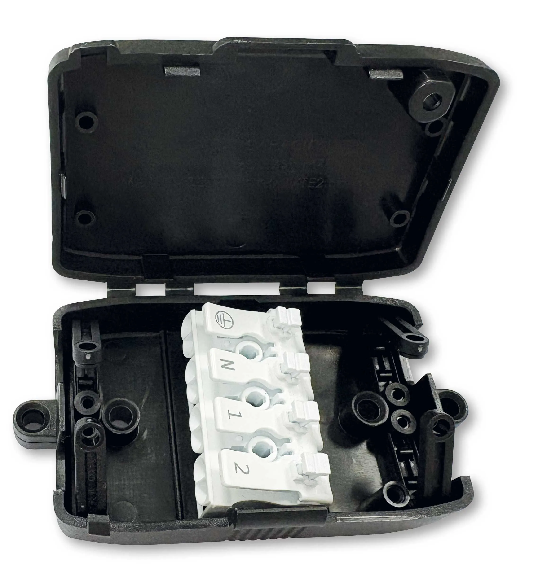 Eclipse large coffin junction box with 4-way pushwire connector