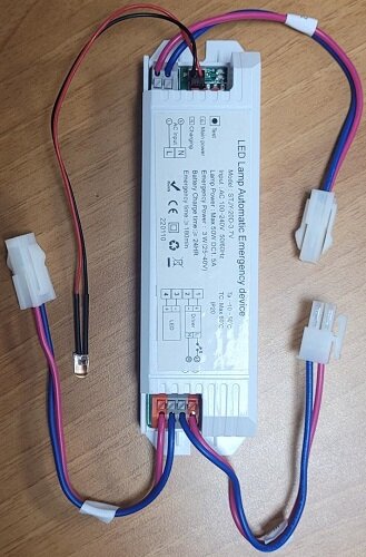 Emergency pack for CPLED fittings