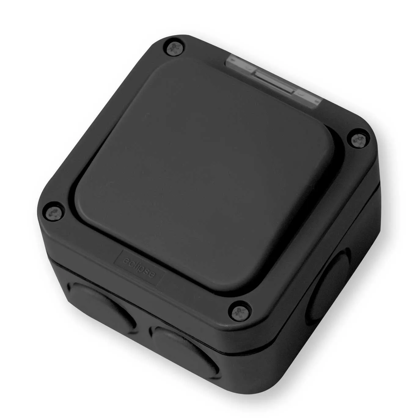 Outdoor switch, 1-gang, 2-way, black