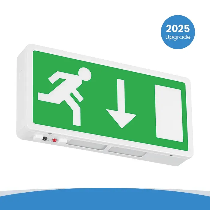 LED drop-down emergency exit sign