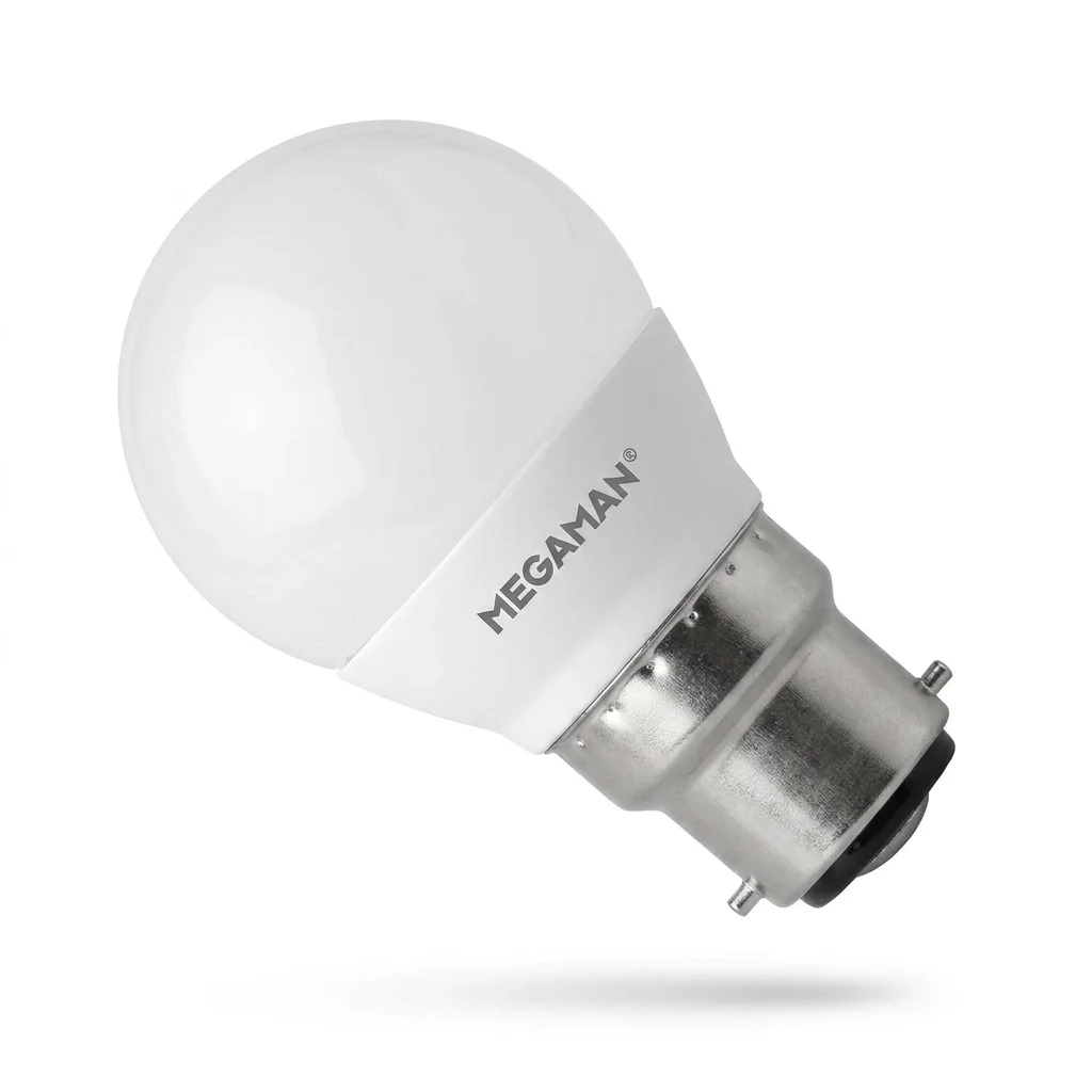 5 W dimmable BC/B22 golf-ball LED lamp