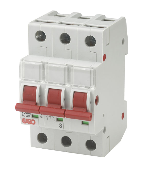Garo 100 A three-pole isolator