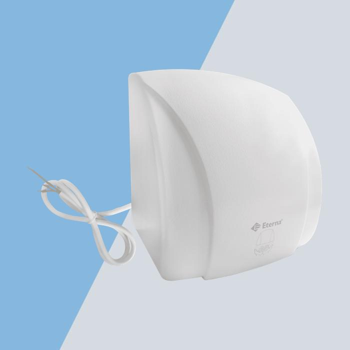 Eterna HDA-1800 1800 W automatic hand dryer, white cast-aluminium body, 1 m mains lead