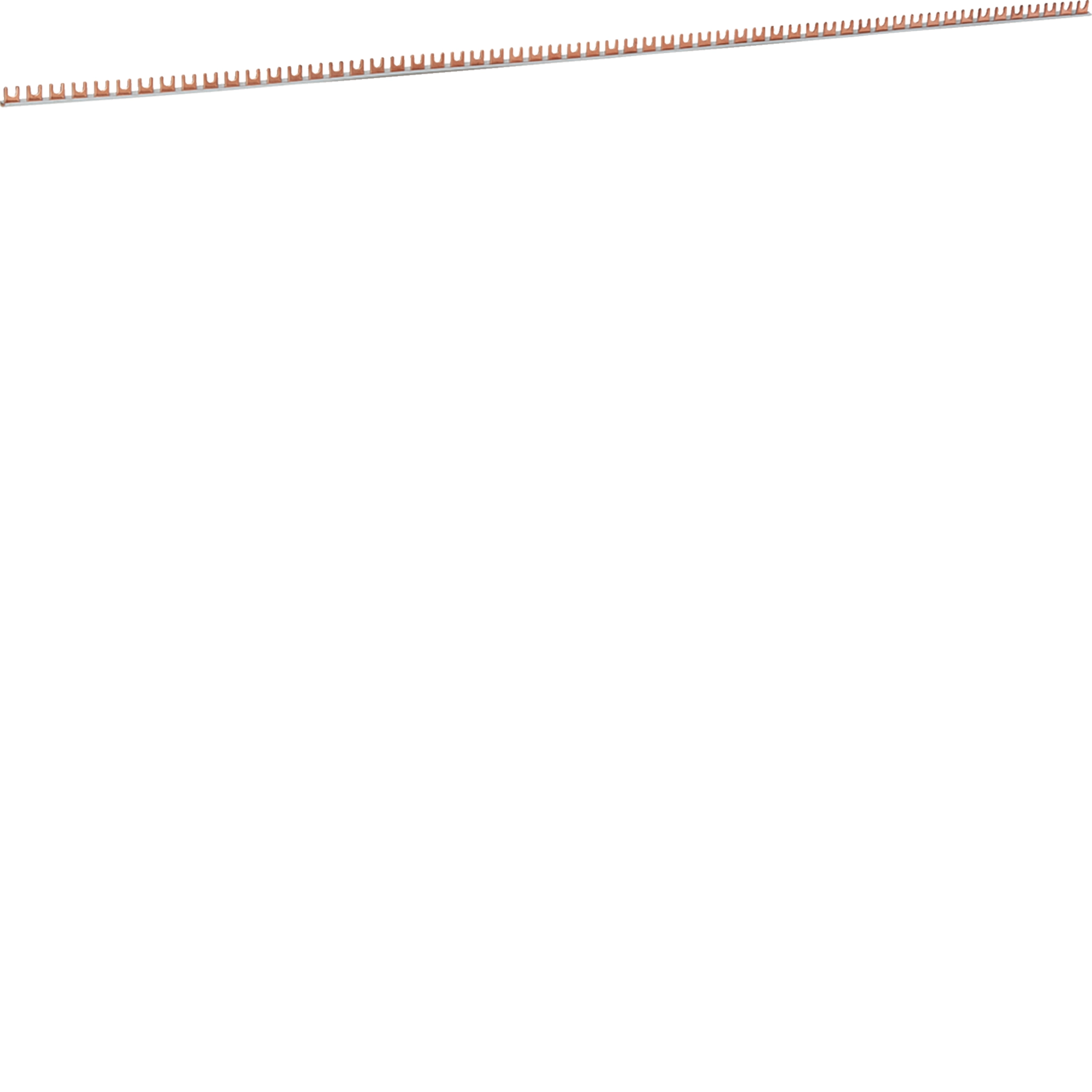 63 A single-pole fork busbar, 1 m