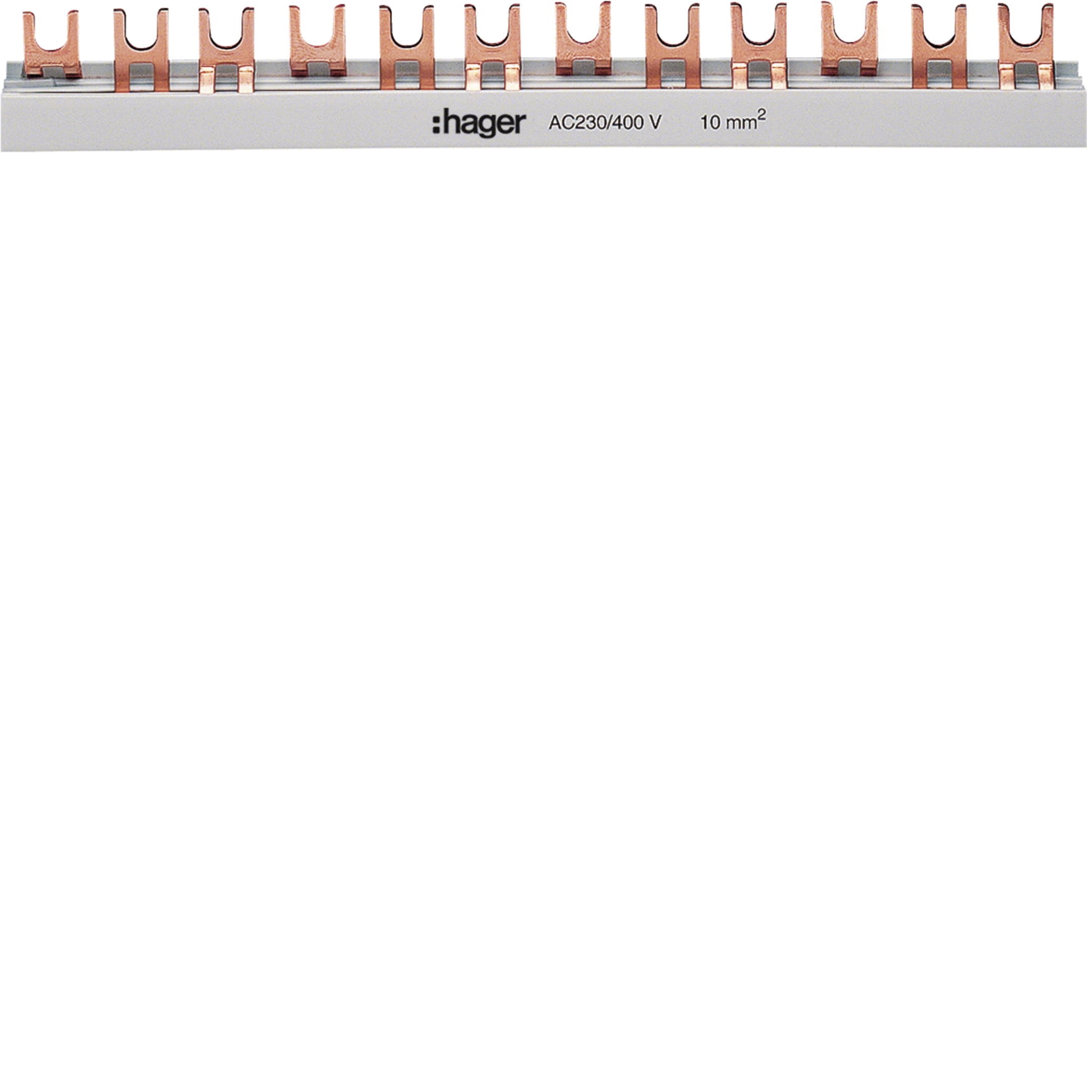 Hager KDN363B Insulated 3-pole fork busbar