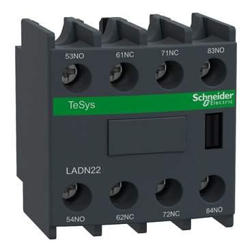 Schneider Electric Auxiliary contact block, 2 NO + 2 NC