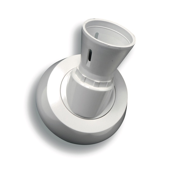 Selectric angled B22 batten lampholder