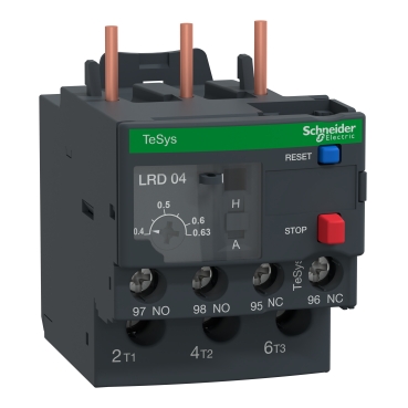 Schneider Electric Thermal Overload Relay — 0.4–0.63 A — Direct Mount — 1 NO + 1 NC — IP20