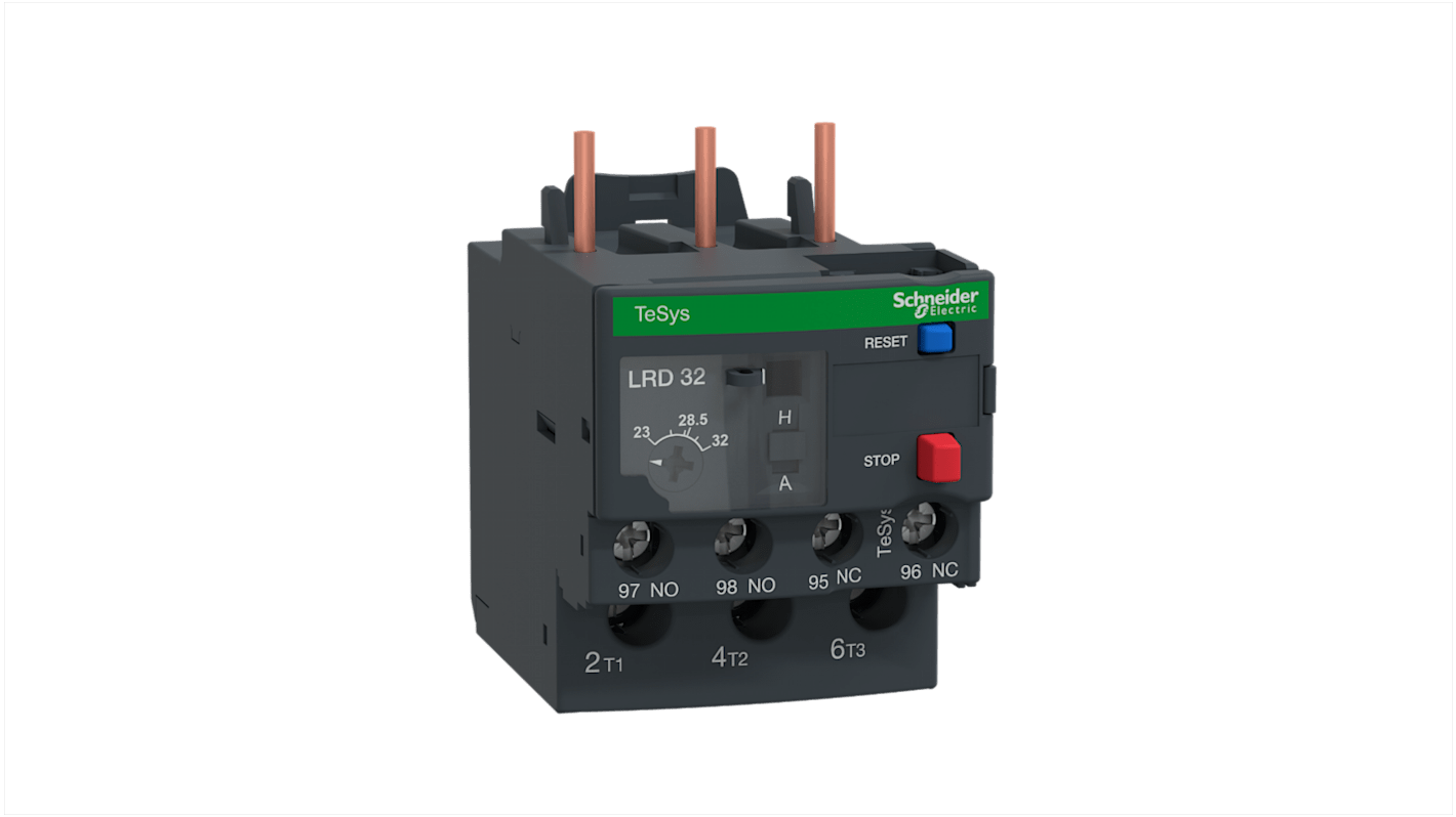 Schneider Electric Thermal Overload Relay — 23–32 A — Direct Mount — 1 NO + 1 NC — IP20