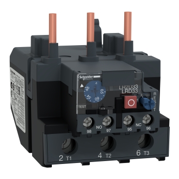 Schneider Electric Thermal Overload Relay — 48–65 A — Direct Mount — 1 NO + 1 NC — IP20